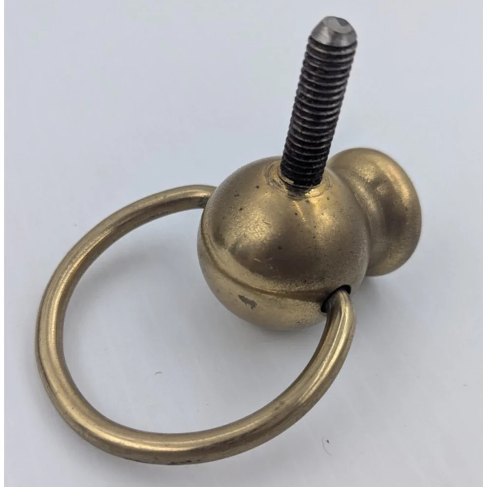 Brass Koi Fish Dolphin Screw on Part Solid Decor Repurpose Furniture Piece